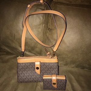 MK crossbody and wallet